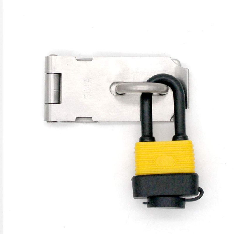 Yuehua Set of 4 Keyed Alike Waterproof Padlock, Wide Body - Weather Resistant Outdoor Padlock, 8 Keys Included ï¼ˆSend 1 Small Password Lockï¼‰ (Long Beam) - Image 4